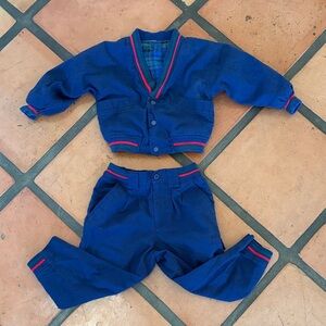 Vintage Toddler Boy Two piece suit pants and jacket